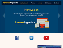 Tablet Screenshot of forenseargentina.com
